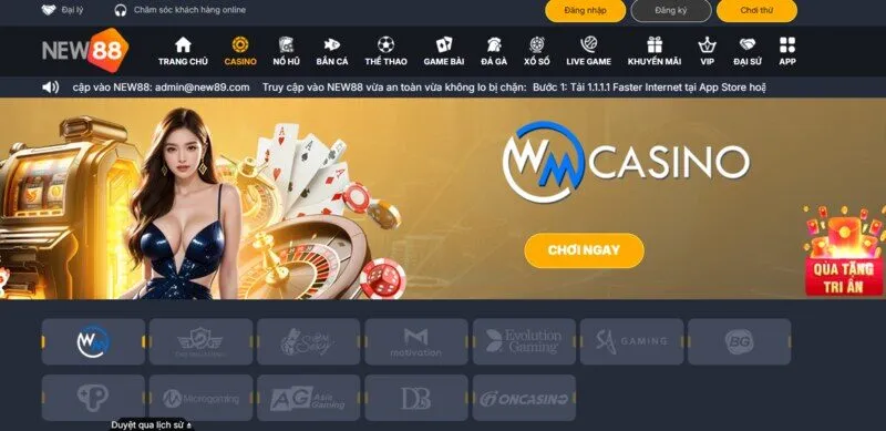 Quy định về các sản phẩm Casino New88
