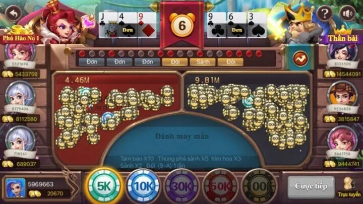 Cách chơi Đại chiến đỏ đen New88