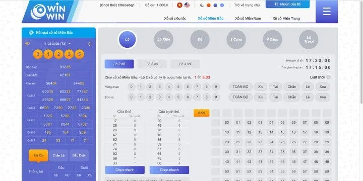 Lịch quay xổ số miền Bắc New88