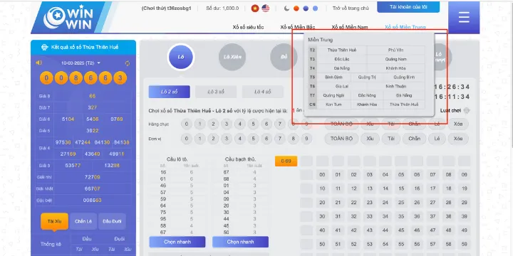 Một số loại hình chơi xổ số miền Trung New88